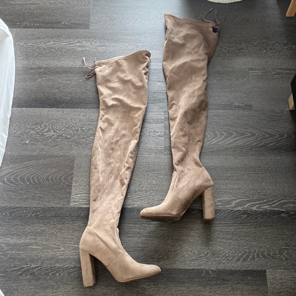 Steve Madden Suede feel Thigh high boots - Picture 1 of 8
